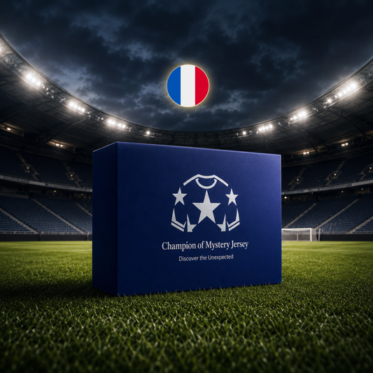 Ligue 1 Mystery Box Verpackung für französische Fussballtrikots
